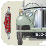 Singer Nine 4AB Roadster 1950-52 Coaster 7